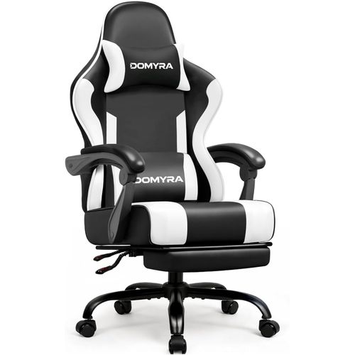Silla de juegos para adultos con reposapiés, silla ergonómica mejorada