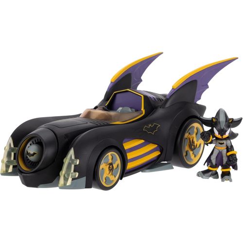 Sonic Batmobile Shadow-fied! con figura de acción genial de Shadow de 2.5 pulgadas