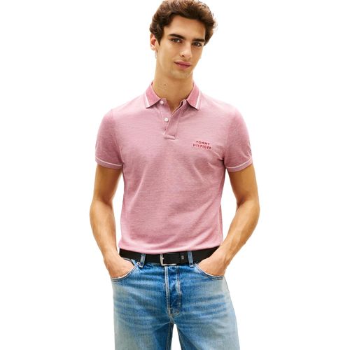 Tommy Hilfiger Polo Oxford de manga corta regular con solapa