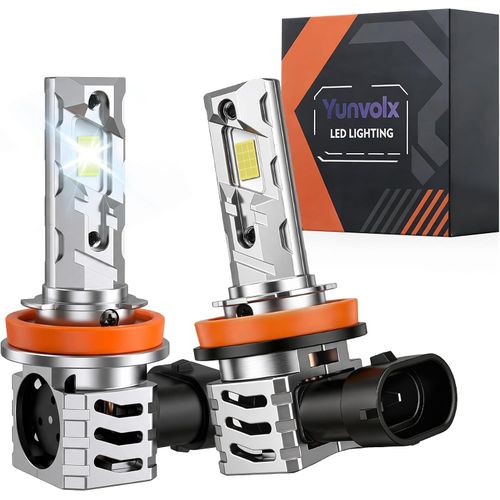 Juego de 2 bombillas LED H11 para niebla, luz blanca de 6500 K