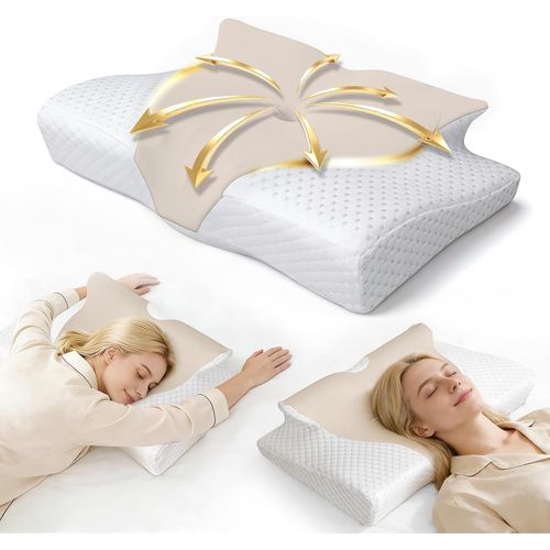 Almohada cervical ajustable de espuma viscoelástica