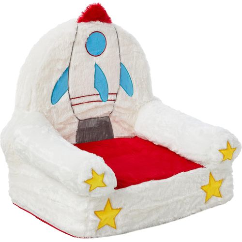 Basics Silla infantil de felpa para dormitorio, cohete