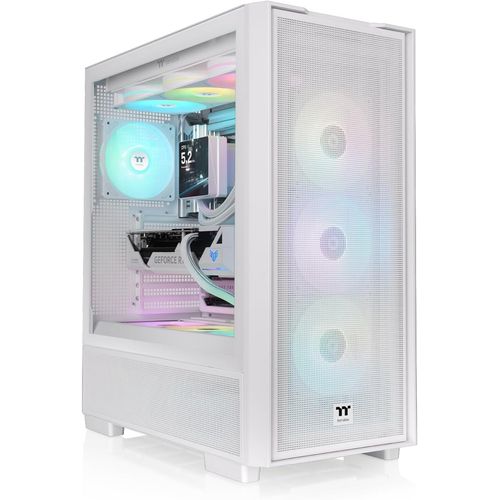 Thermaltake S380 TG ARGB Chasis blanco ATX con vidrio y ventiladores
