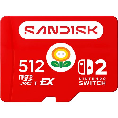 SanDisk microSD Express de 512 GB para Nintendo Switch 2, hasta 880 MB/s