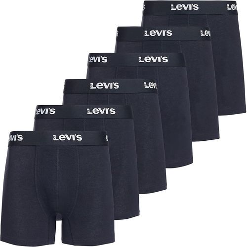 Levi's Bóxeres para hombre de algodón transpirable, paquete de 6