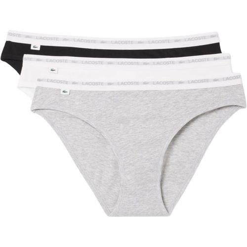 Lacoste Panties para mujer en algodón elástico, paquete de 3