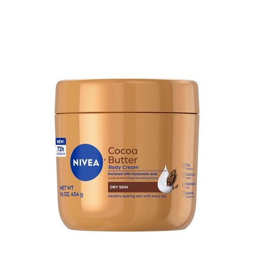 NIVEA Crema corporal con manteca de cacao y ácido hialurónico
