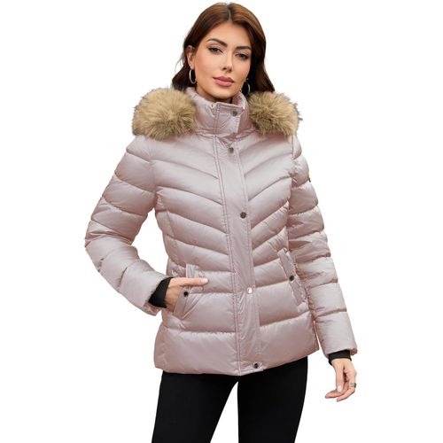 Abrigo de invierno brillante para mujer + BANCOLMARTES