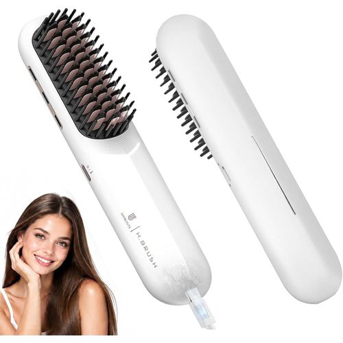Cepillo alisador de pelo inalámbrico + BANCOLMARTES