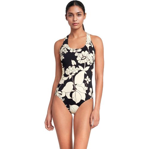 Lands' End Traje de baño deportivo de una pieza para mujer