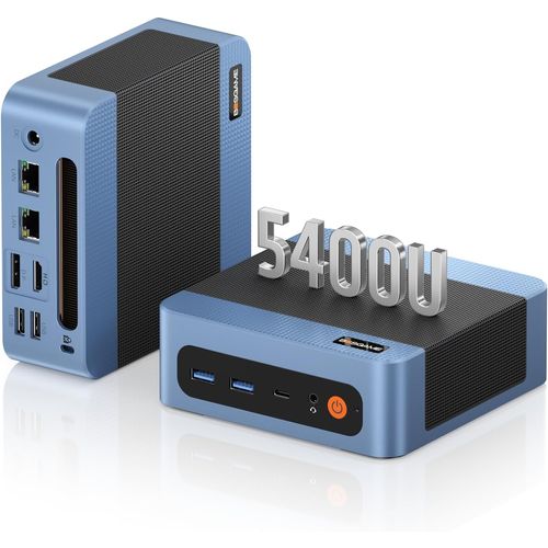BOSGAME E5 Plus Mini PC Ryzen 3 5400U, RAM de 8 GB y SSD de 256 GB