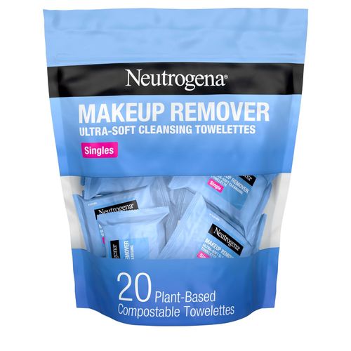 Neutrogena Hydro Boost Toallitas desmaquillantes con ácido hialurónico, 20