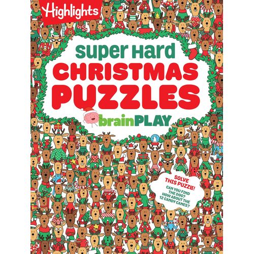 brainPLAY Super Hard Christmas Puzzles libro de retos navideños