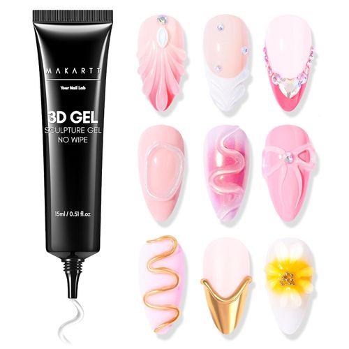 Makartt gel 3D para uñas, escultura y fijación de pedrería, 15 g