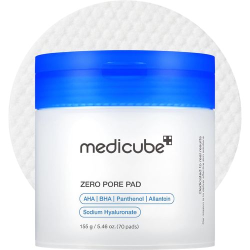 Almohadillas medicube de tóner Zero Pore Pad 2.0 para exfoliación y cuidado