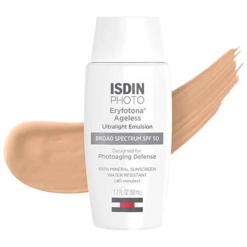 ISDIN Protector solar facial mineral teñido sin edad Eryfotona SPF 50