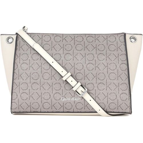 Calvin Klein Reyna Bolso cruzado para mujer, almendra, OS