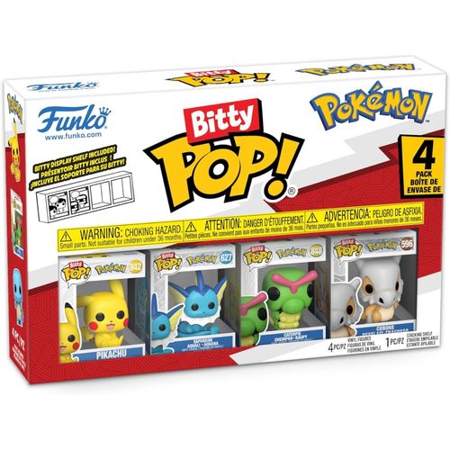 Funko Bitty Pop! Pokémon set de 4 figuras: Pikachu y más