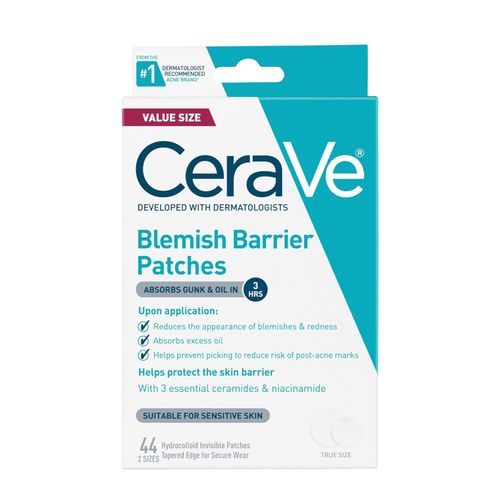 CeraVe Parches hidrocoloides para espinillas con niacinamida, ultrafinos
