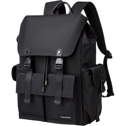 Colins Keirs Mochila negra para hombre, mochila para portátil de 16