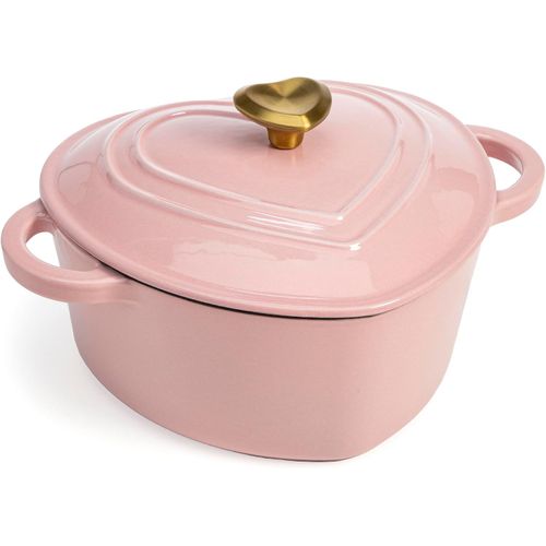 Paris Hilton Olla de horno holandés de hierro fundido esmaltado con tapa