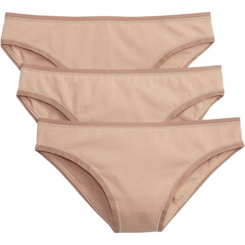 GAP Bikini de algodón elástico orgánico para mujer (3 unidades)