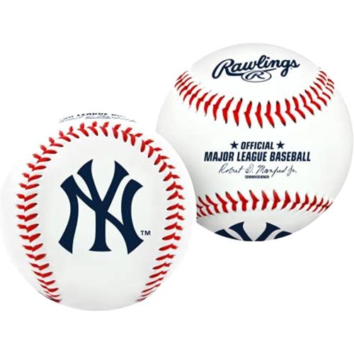 Rawlings pelota oficial MLB 2026 con logotipo de equipo