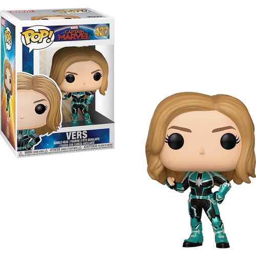 Funko Pop! Marvel: Captain Marvel - Vers juguete, estándar, multicolor