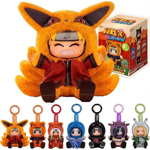 Naruto Shippuden Miniso Cute Beasts Eaki Blind Box - Peluche oficial de anime misterioso,
