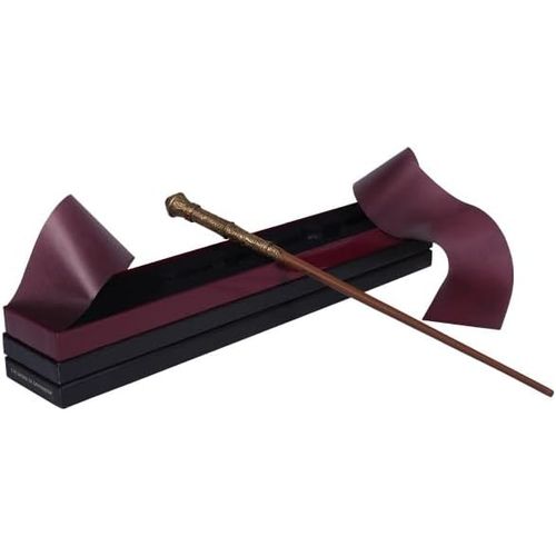 Harry Potter de Grifindor con varita - Coleccionable con detalles tipo rubí y caja