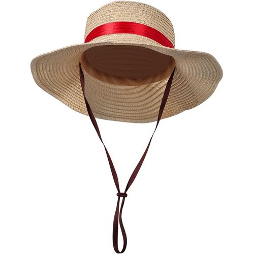 Taiture - Sombrero de paja para disfraz de anime, cosplay, sol, playa, pirata