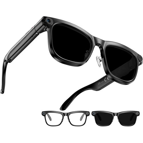 Gafas inteligentes con cámara HD, Bluetooth y asistente de IA
