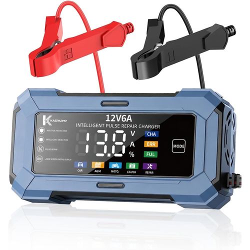 cargador y mantenedor de batería inteligente de 12V 6A