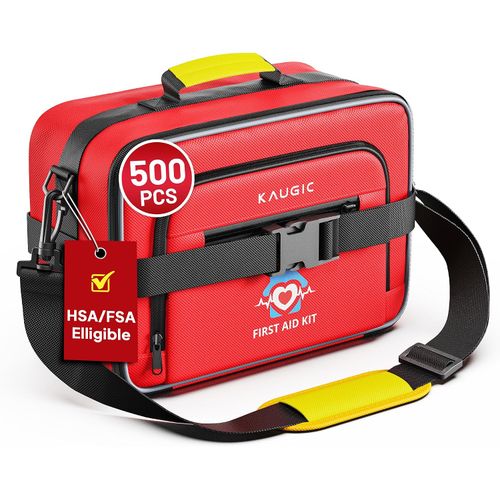 Kit de primeros auxilios de 500 piezas para viajes, camping, hogar