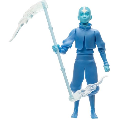 Avatar Aang (Libro Uno) - Figura a escala de 4.5 pulgadas con bastón