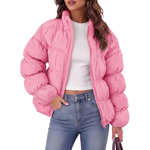 Chaqueta Acolchada de Invierno para Mujer con Cierre