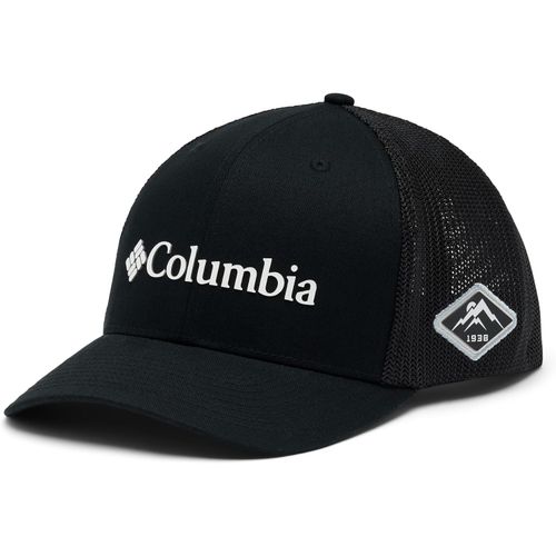 Columbia Gorra unisex de malla, negro/blanco, L/XL