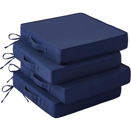 Juego de 4 cojines para sillas de patio, 19 x 19 x 3 pulgadas, cojines impermeables