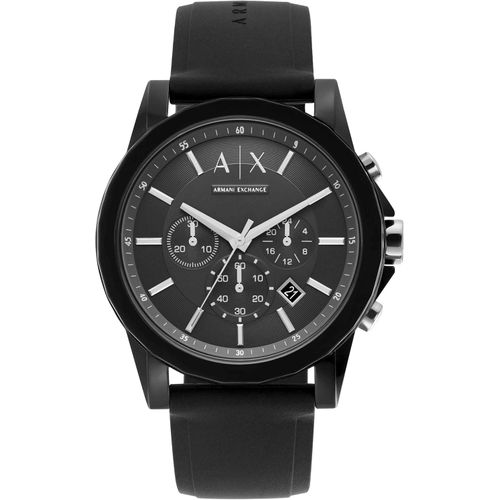 Reloj cronógrafo Armani Exchange AX para hombre con correa de cuero