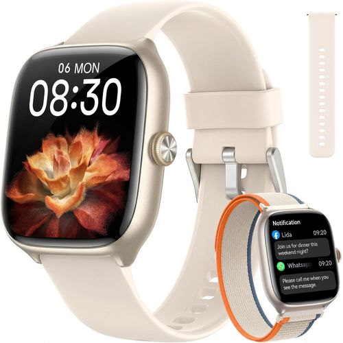 Reloj inteligente para mujeres y hombres, compatible con Android y iPhone