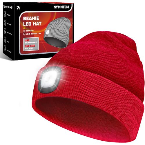 Gorro unisex con luz, gorra recargable para faros delanteros