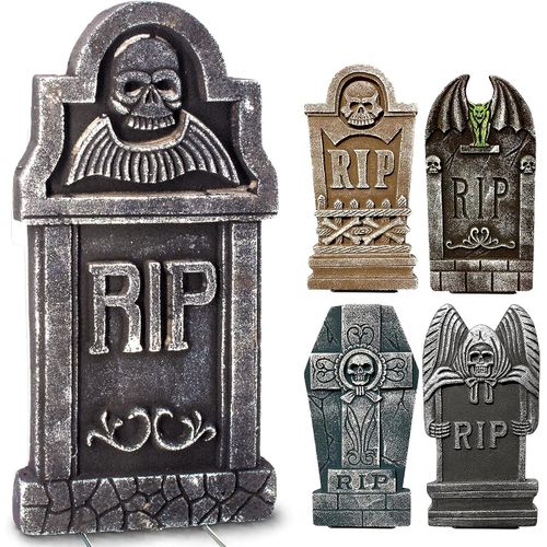 Lápidas de espuma para cementerio de Halloween
