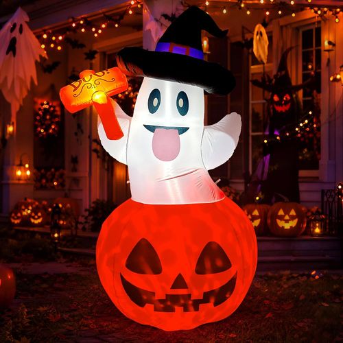 Fantasma inflable de calabaza de Halloween de 5 pies