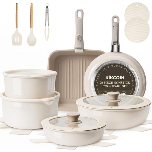 Juego de Cocina Antiadherente de 22 Piezas con Mangos Desmontables
