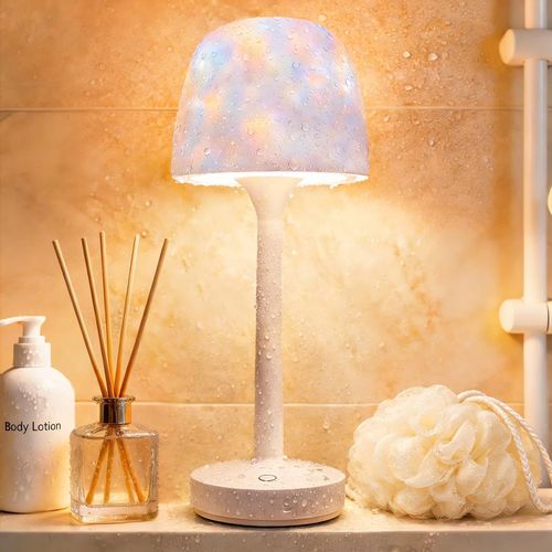 Lámpara de ducha impermeable recargable LED