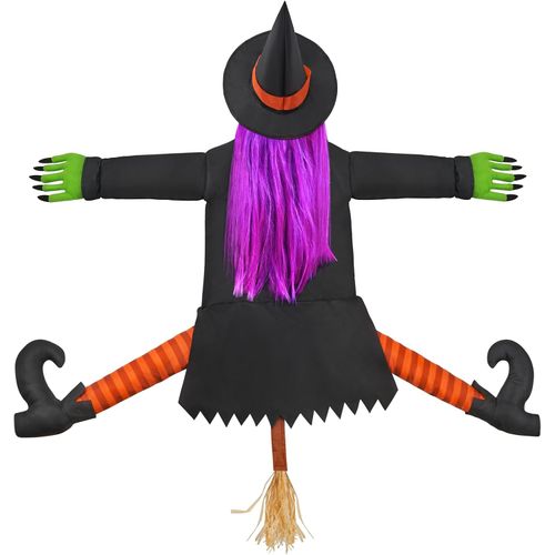 Bruja estrellada en el árbol, decoración de Halloween