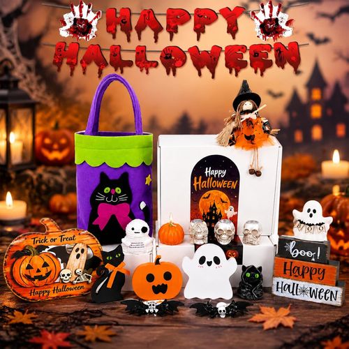 Cesta de relleno para mujer, 11 piezas, regalos de Halloween