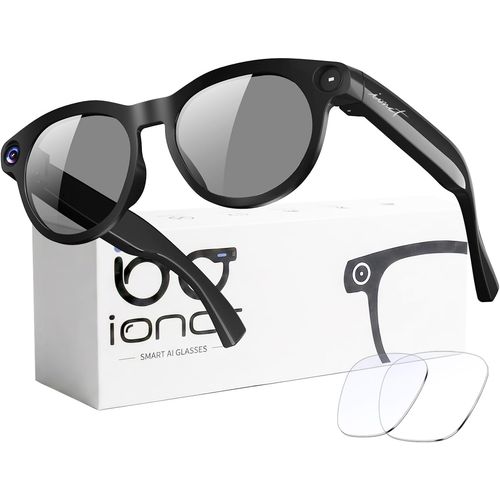 Gafas inteligentes AI con cámara, gafas de sol de grabación de video