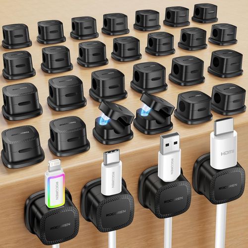Pack 30 Clips Magnéticos para Cables hasta 7,5 mm