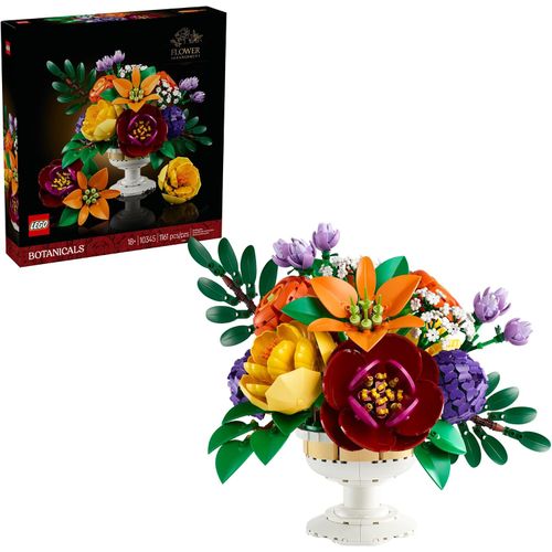 LEGO Botanicals 10345 Arreglo Floral 1161 Piezas con 14 Flores